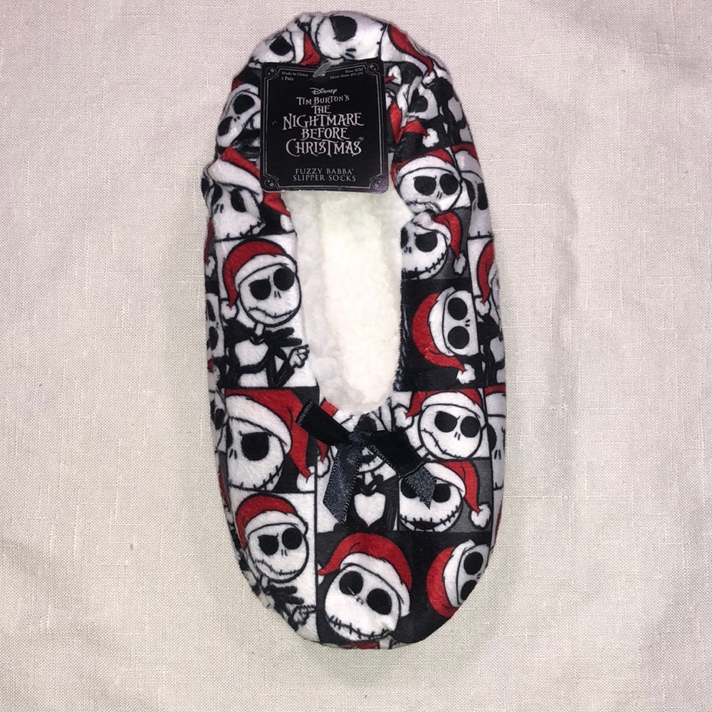 Nightmare Before Christmas Slipper Socks